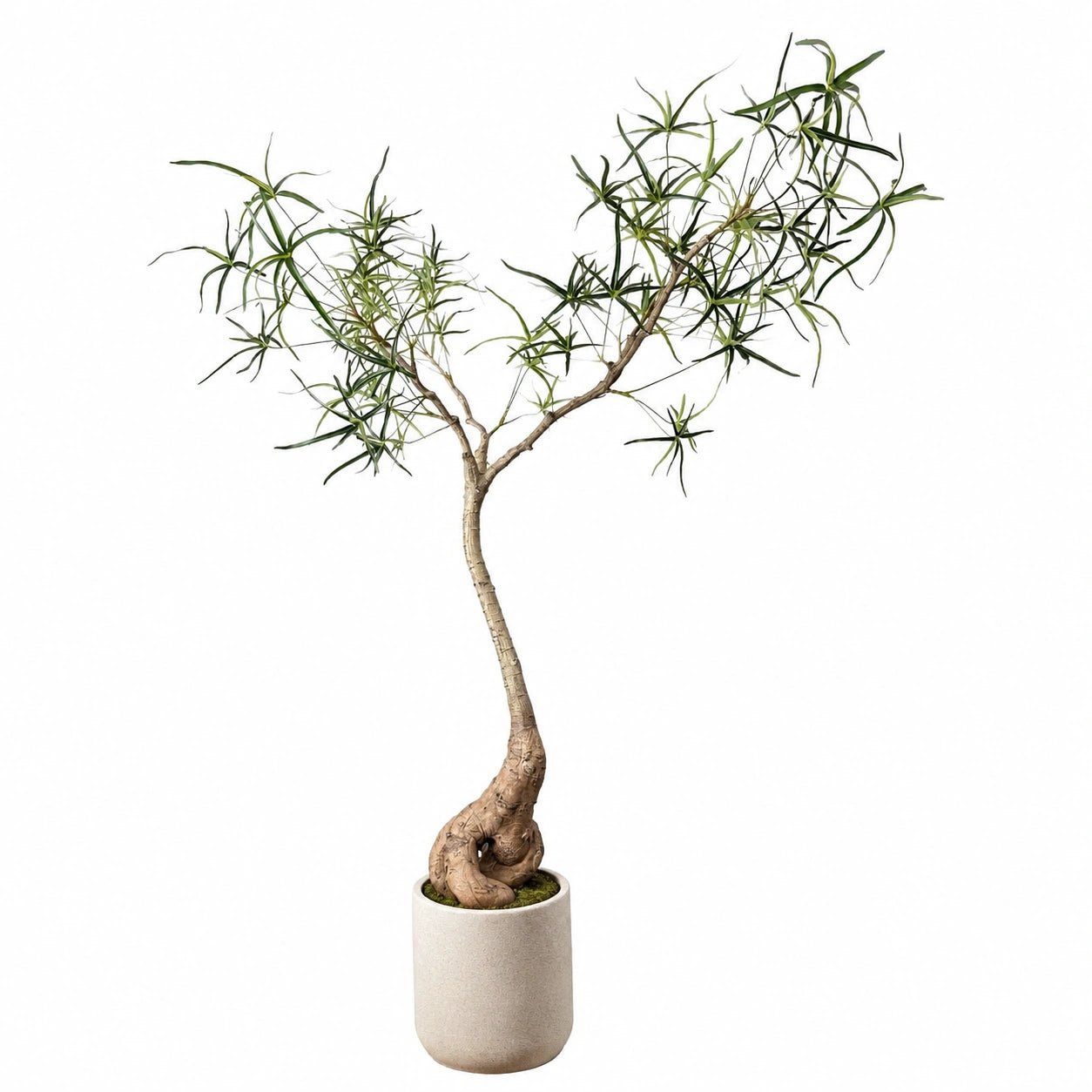 Árbol Decorativo Artificial con Tronco Retorcido Verde 150 cm
