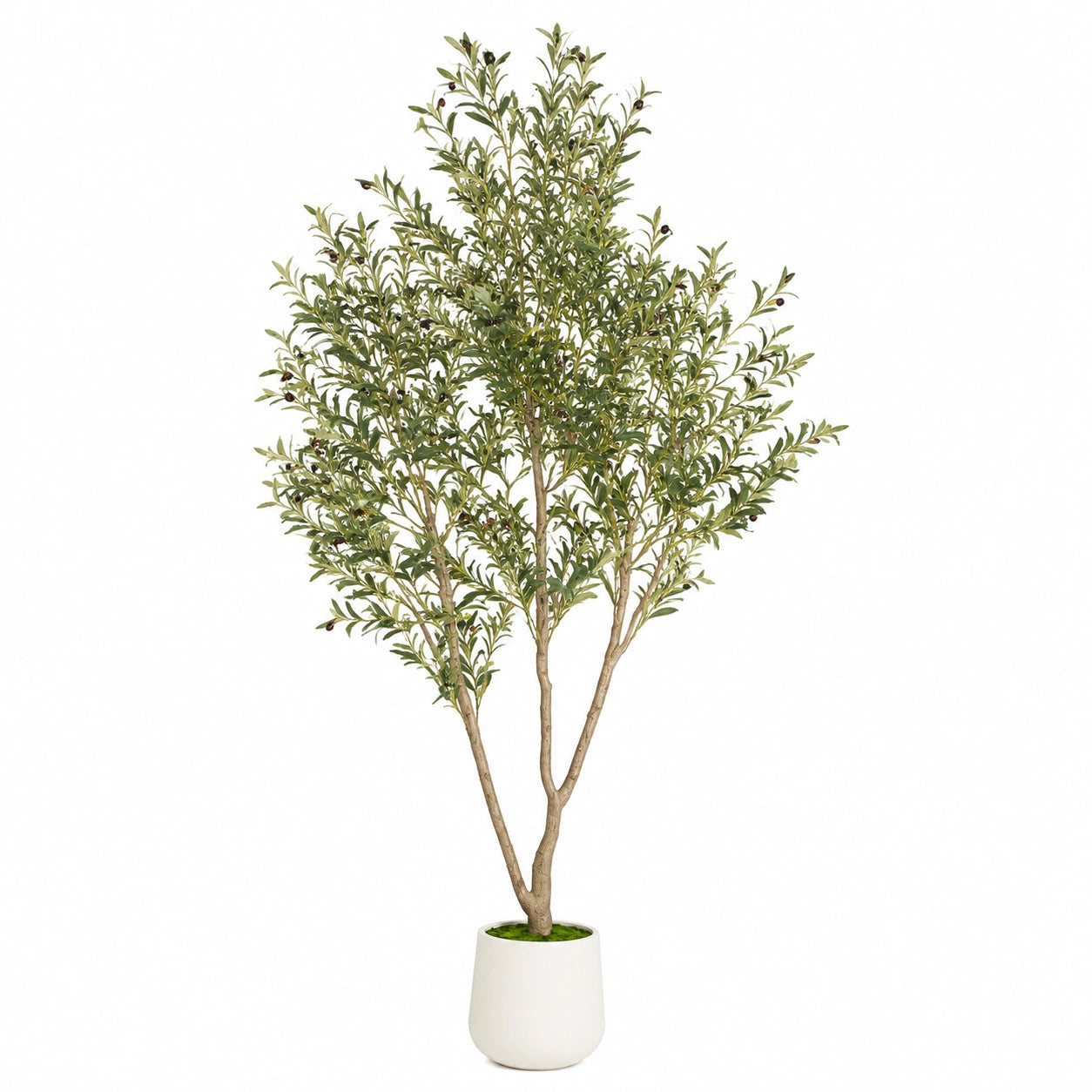 Árbol Artificial de Olivo Verde 160cm con Maceta Decorativa