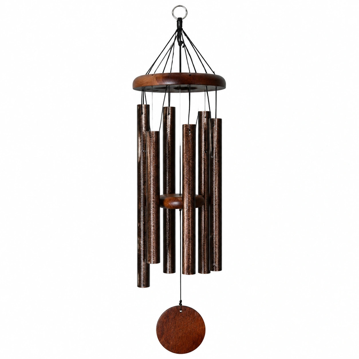 Campana de Viento de Metal Marrón 75cm