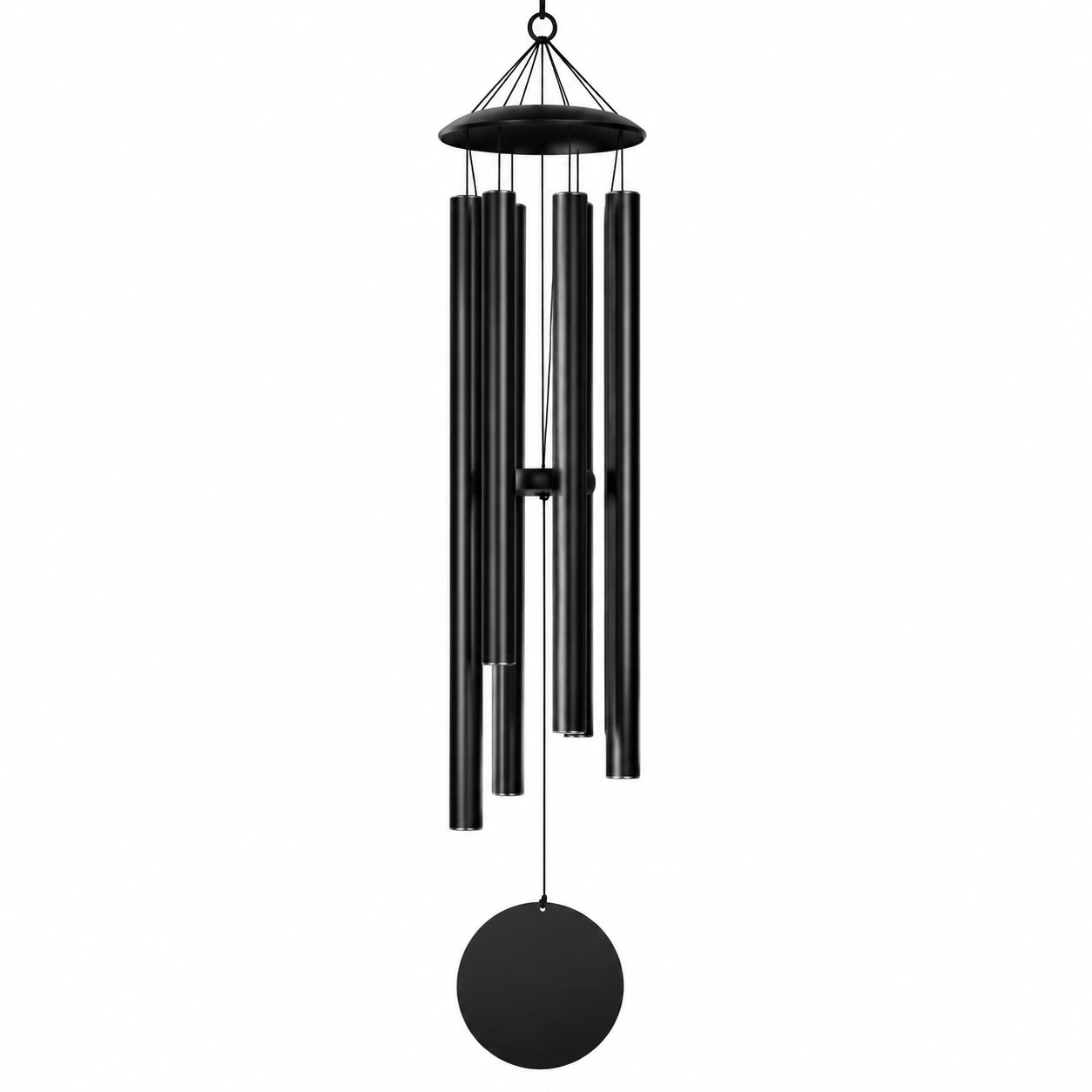 Campana de Viento Negra para Exterior de 90 cm