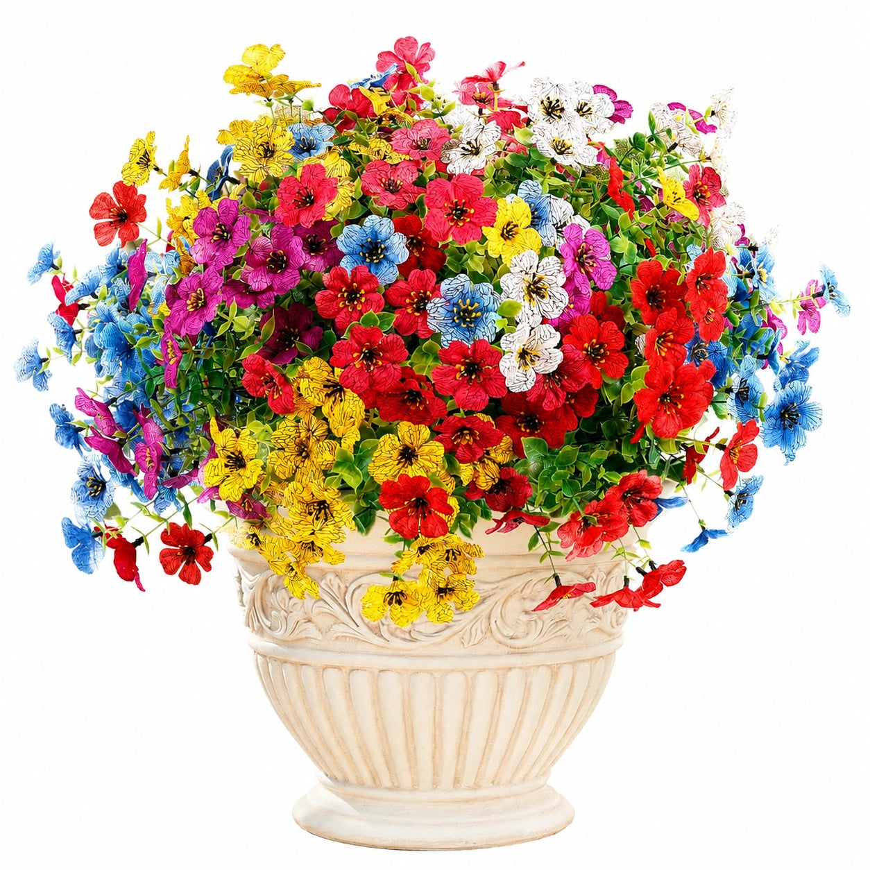 Arreglo Floral Artificial Multicolor con Maceta Decorativa