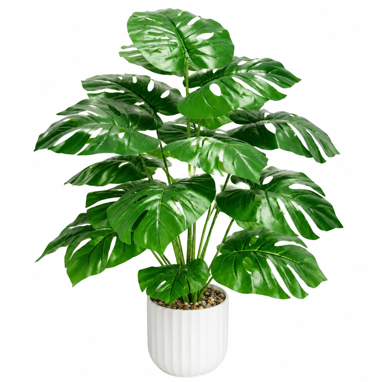Planta Artificial de Monstera Verde en Maceta, 90cm